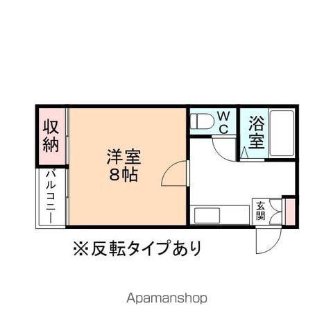 サンシャイン呉羽B棟(1K/1階)の間取り写真