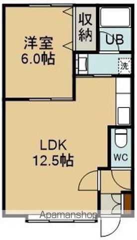 メゾンREVE(1LDK/2階)の間取り写真