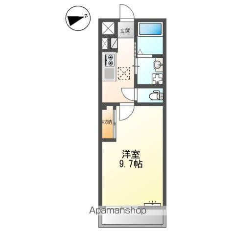 シーサイドレジデンスNK(1K/2階)の間取り写真