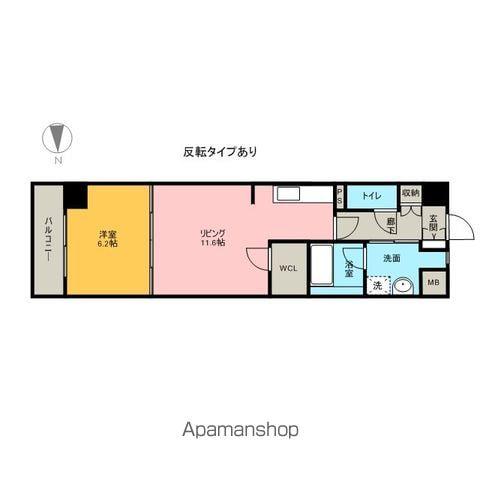 BPRレジデンス金山(1LDK/4階)の間取り写真