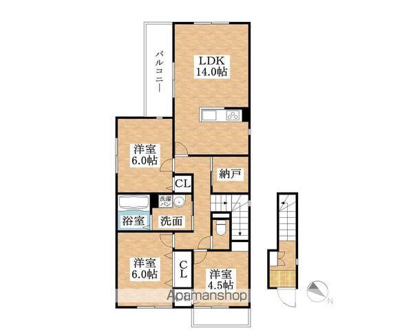 ブリーゼ円明(3SLDK/2階)の間取り写真