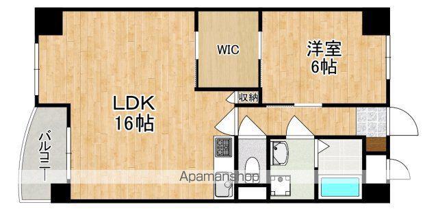 エスパイン大宮(1LDK/5階)の間取り写真