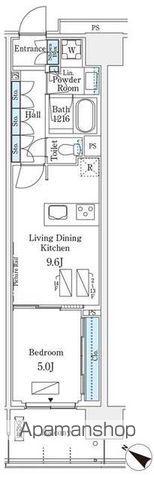 ロイヤルパークス有明(1LDK/2階)の間取り写真
