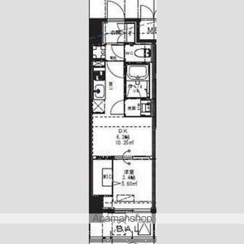 ALIVIS九条(1DK/9階)の間取り写真