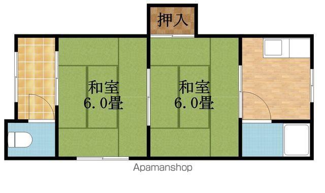 池田文化2号棟(2K/2階)の間取り写真