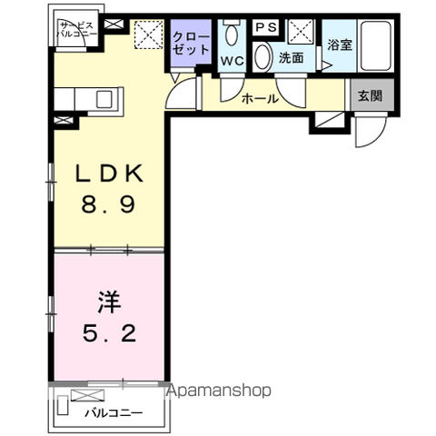 ル・リアン柏の葉Ⅱ(1LDK/3階)の間取り写真