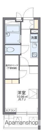 レオパレス大井町(1K/3階)の間取り写真