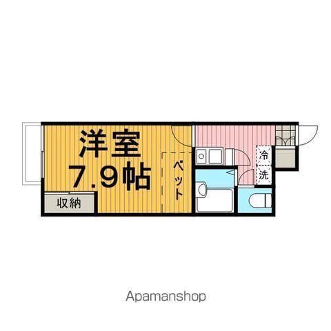 レオパレスパピヨンB(1K/1階)の間取り写真