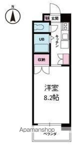 ジョイフル第2朝生田(1DK/6階)の間取り写真