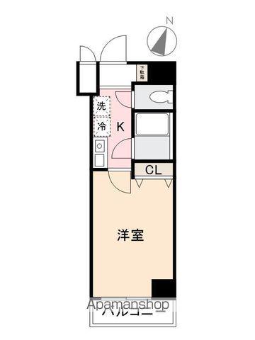 マリオン屋島東(1K/10階)の間取り写真