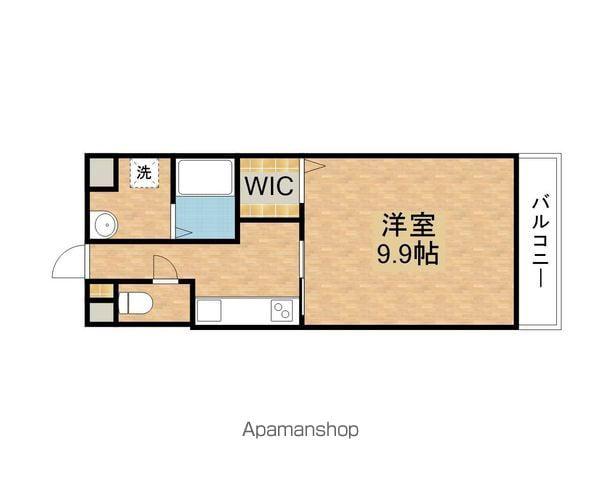 レイーナⅡ(1K/1階)の間取り写真