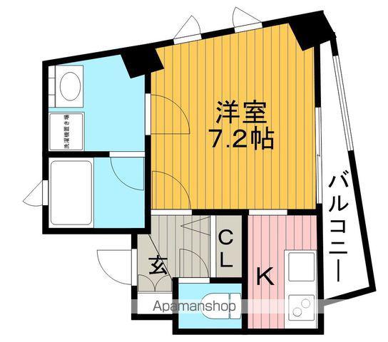 SHINKOU HOUSE HOTARUGAIKE(1K/3階)の間取り写真