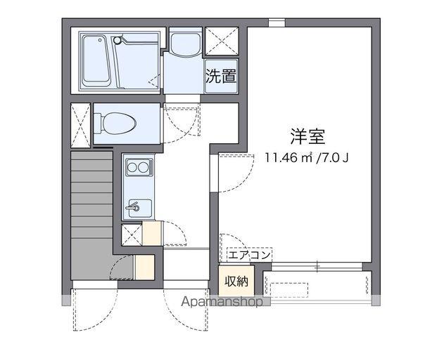 クレイノ梅津(1K/1階)の間取り写真