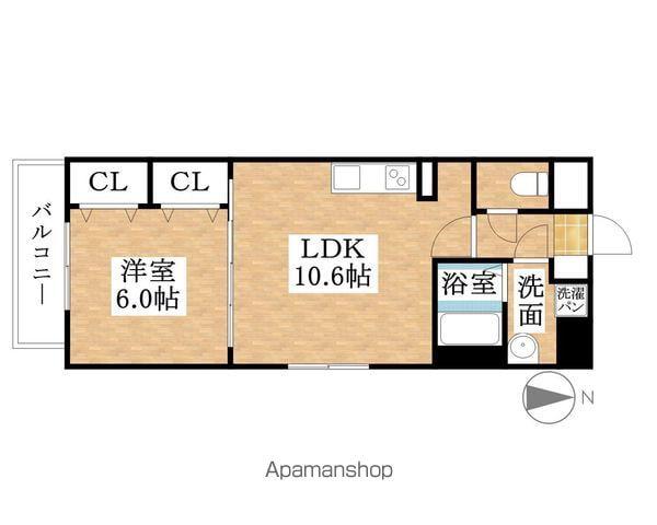 WILL(1LDK/4階)の間取り写真