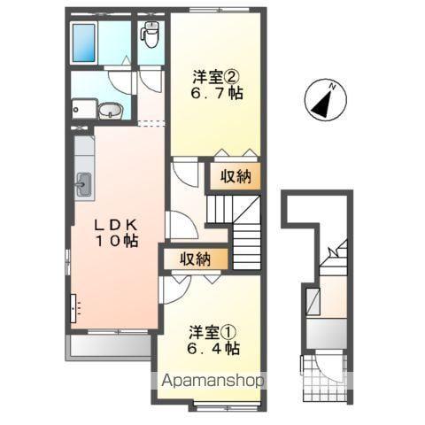 アネックス・ネオ(2LDK/2階)の間取り写真