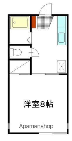 サンハイツさぎやまS A棟(1K/1階)の間取り写真