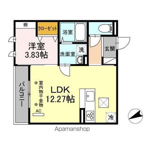 DーROOMT.MⅡ(1LDK/1階)の間取り写真
