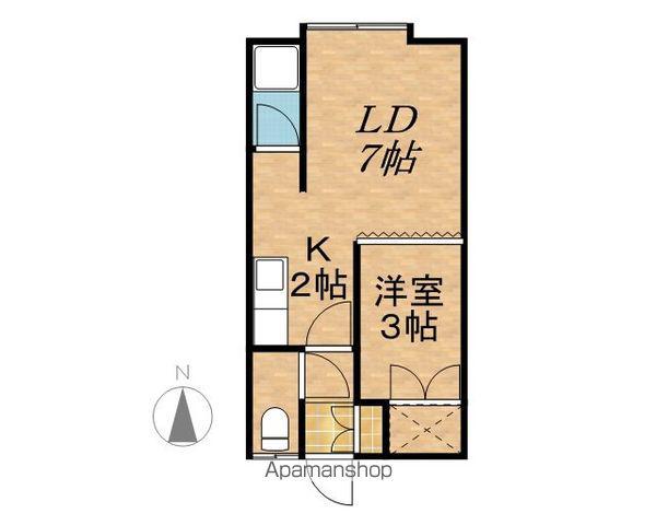 ARM-8(1LDK/2階)の間取り写真