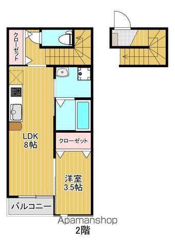 ONO女川(1LDK/2階)の間取り写真