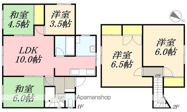 北海道小樽市 2階建 築52年(5LDK)の間取り写真