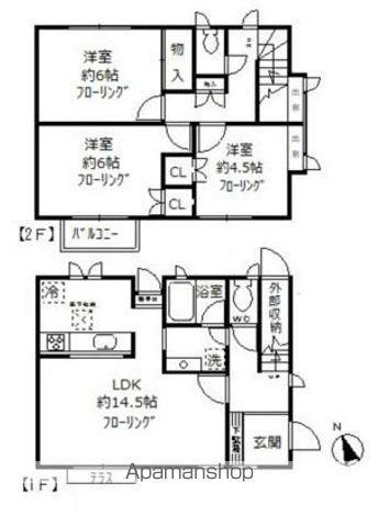 アベニュー浜田山(3LDK)の間取り写真