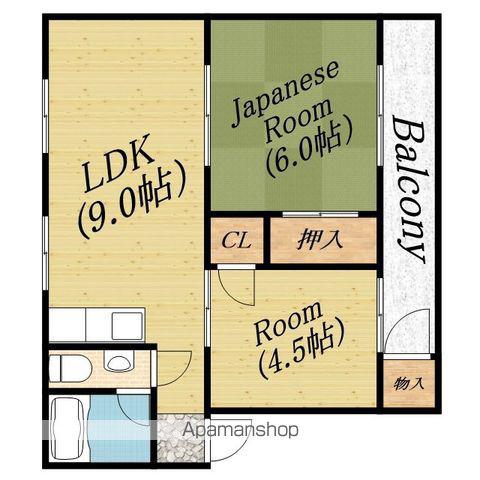 東田マンション(2LDK/2階)の間取り写真