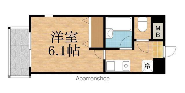 LA・SERENA(1K/4階)の間取り写真