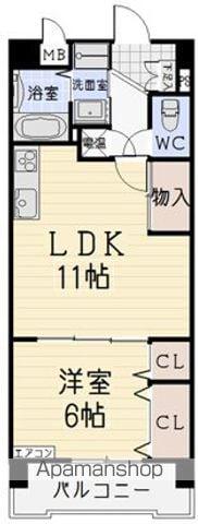 ファレノプシス(1LDK/7階)の間取り写真