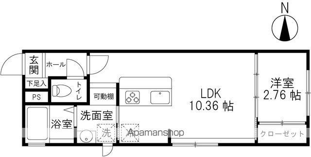 フェリーチェ(1LDK/1階)の間取り写真