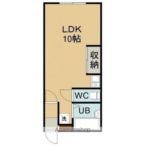 ハイツ東福(ワンルーム/3階)の間取り写真