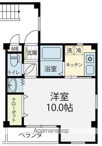 フォールームス(1K/3階)の間取り写真