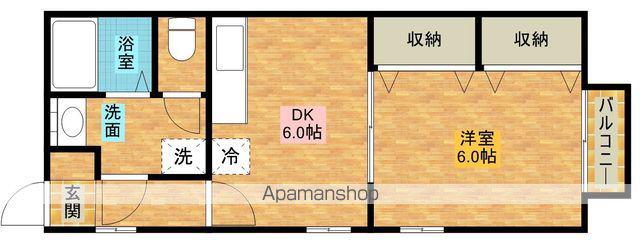 ハイツアーサー(1DK/1階)の間取り写真