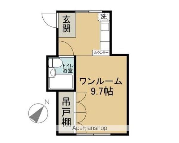 メゾンフォート(ワンルーム/1階)の間取り写真