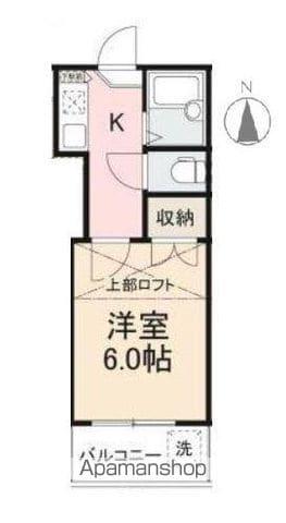 メゾンド春日(1K/2階)の間取り写真