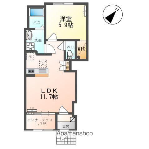 パルティーダ・T(1LDK/1階)の間取り写真