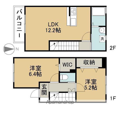 ル・シェル(2LDK)の間取り写真