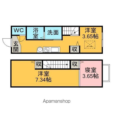 サンルミエール(2K)の間取り写真