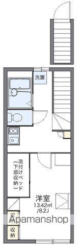 レオパレスオリーブの木(1K/2階)の間取り写真