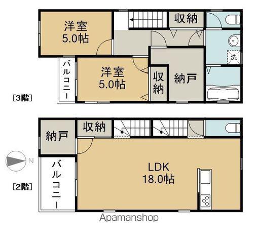 篠田ビル(2SLDK)の間取り写真
