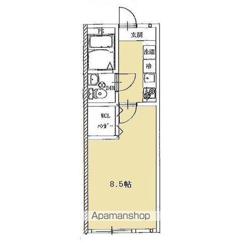 フォレスタ港南中央(1K/1階)の間取り写真