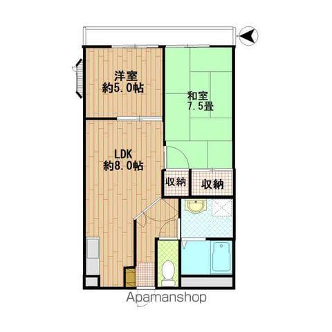 トレボーンミモミⅠ(2LDK/2階)の間取り写真