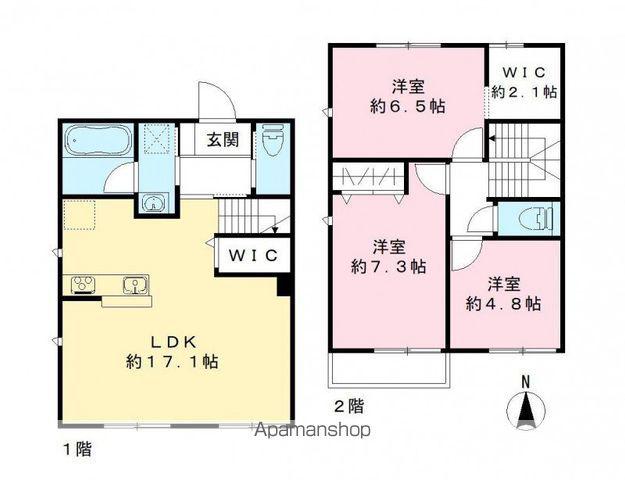 エルメゾン五香西(3LDK)の間取り写真
