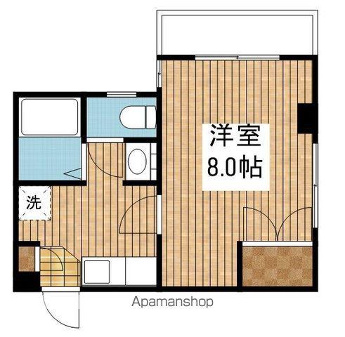 ハイブリッジ神道寺(1K/2階)の間取り写真