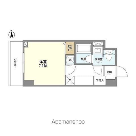 L・BASE押上ノース(1K/4階)の間取り写真