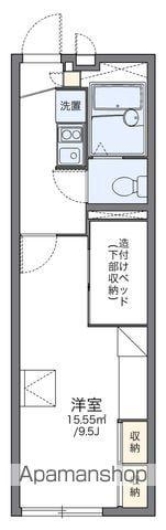 レオパレスピュアタウン(1K/2階)の間取り写真