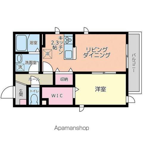 パークリッジ村上(1LDK/2階)の間取り写真