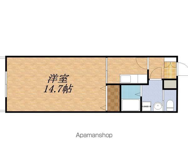 ビーバーズマンション北方(1K/2階)の間取り写真