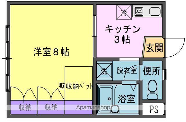 コーポジュネス(1K/2階)の間取り写真