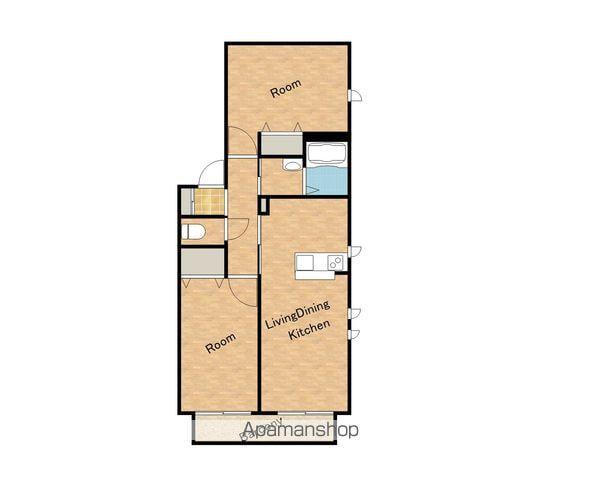 シャーメゾン泉陽(2LDK/2階)の間取り写真