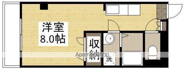 めぞんリベルテⅠ(ワンルーム/4階)の間取り写真